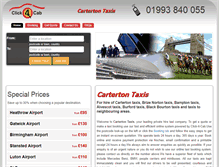 Tablet Screenshot of carterton-taxis.co.uk